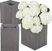 Virágtartó fa kaspó 40 cm magas herbárium gyógynövény Vastag Fa Eco