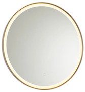 Fürdőszobai tükör rózsaarany 70 cm LED-del és érintős dimmerrel - Miral