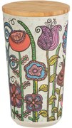 Wenko Flowers doboz bambusz fedéllel, 950 ml, L