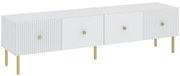 Tv Állvány Fehér Színben. VIENA LOWBOARD 180 cm.