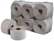 Toalettpapír, 1 rétegű, nagytekercses, 130 m, 19 cm átmérő, Vella, natúr (KHH885)