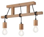 Csillár LEON 3xE27/60W/230V tölgy