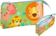 Jungle, Állatos gyerek neszeszer, tolltartó 3 rekeszes