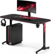 Gamer asztal 140 cm fekete: Diablo X-Mate 1400