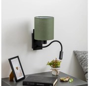 Brilagi - LED Fali lámpa NUBILA 1xE27/25W/230V + LED/3W fekete/zöld