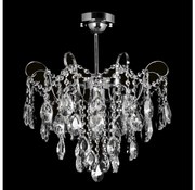 Kristály csillár rúdon 4xE27/60W/230V