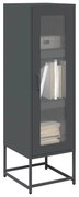 antracitszürke acél magasszekrény 36x39x123 cm