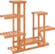 vidaXL tömör fenyőfa virágtartó állvány 95 x 25 x 96 cm