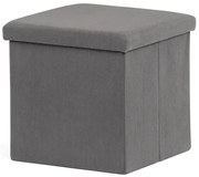 Szürke Kordbársony Tárolós Puff. TAB-471 GREY6