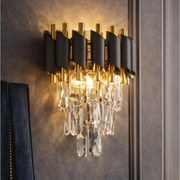 Brilagi - ECLIPSE fali lámpa 2xE14/10W/230V fekete/arany