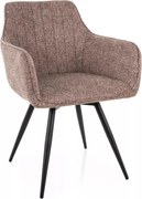 Ballo Leo szövet étkezőszék sötétbézs forgatható üléssel