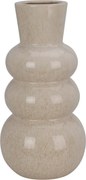 Buborékos Porcelán Váza 14X14X29,5 CM Bézs