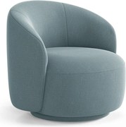 Világoskék forgó fotel Letizia – Micadoni