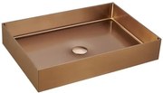 Countertop washbasin SAT Aurum 55x38 cm rose gold