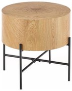 Kávésasztal BROOKLYN 45x45 cm fekete/bézs