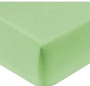 Jersey világoszöld lepedő TiaHome - 140x200cm