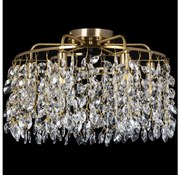 Felületre szerelhető csillár 6xE14/60W/230V átm. 50 cm arany