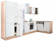 Yorki 370 sarok konyhabútor alsó sütős felülfagyasztós hűtős kivitelben