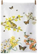 Tavaszi madaras pillangós pamut konyharuha Spring awakening