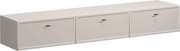 Lorini fali TV szekrény 200 cm fiókos - kasmír / fekete T-bar fogantyú