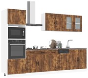 vidaXL 7 részes konyhaszekrény szett Kalmar füstölt tölgy műszaki fa