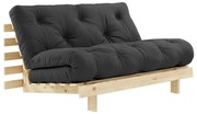 Sötétszürke kinyitható kanapé 140 cm Roots – Karup Design