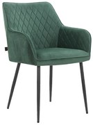 Zöld kárpitozott étkezőfotel szett 2 db-os Elvira – Støraa