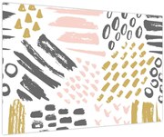 Kép - Absztrakt stroke-ok (90x60 cm)