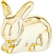 Nyuszi húsvéti figura dekoráció arany nyuszi dolomit glamour