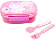 Hello Kitty Unicorn szendvicsdoboz + evőeszköz szett