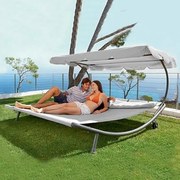 Craftfield BAHAMA relaxációs nyugágy 2 személynek - Szürke