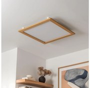 Eglo - LED Mennyezeti panel SALOBRENA-RW WOOD LED/34W/230V 2700/4000K barna