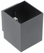 Lámpa Fali lámpatest CAMPIONE II, G9, IP20, max. 40W, IP20, max. 250V, 50/60 Hz, négyzet, fekete