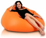 Babzsák labda Maxi ökobőr TiaHome - Sárga