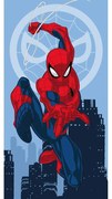 Piros-kék pamut gyerek fürdőlepedő 70x140 cm Spider-man "Jump" – Jerry Fabrics