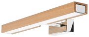 Brilagi-LED fürdőszobai tükörmegvilágítás WOODY MIRROR LED/8W/230V IP44 tölgy/króm