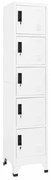 fehér acél zárható szekrény 38 x 40 x 180 cm