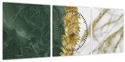 Kép - Zöld márvány N⁰1 (órával) (90x30 cm)