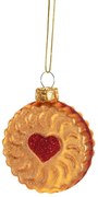 Üveg kézzel készített karácsonyfadísz ø 4 cm Jam Biscuit – Sass &amp; Belle