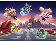 Gyerek fotótapéta Paw Patrol Mighty Pups 252 x 182cm, 4 részes