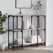 szürke sonoma színű szerelt fa tálalóasztal 102x35x90 cm