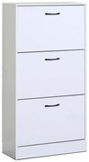 Cipősszekrény rekeszekkel G1016 WT, fehér, 3 emelet