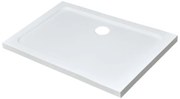 Modena Slim aszimmetrikus szögletes akril zuhanytálca, 80x100 cm