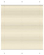 pliszírozott redőny krém 115x100 cm szövetszélesség 114,4 cm