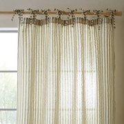 Zöld függöny 140x183 cm Zanzibar Woven Stripe – Pineapple Elephant