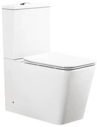 Viva ES QUADRO monoblokk WC - perem nélküli - WC ülőkével komplett - mély öblítésű