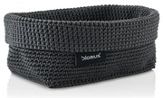 Rope sötétszürke tárolókosár, 11,5 x 20 cm - Blomus