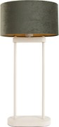 Asztali lámpa bézs színben, zöld ovális búrával és arany belsővel 35 cm - Thijmen