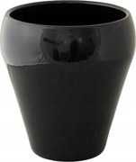 Bella kerámia takaróponyva fekete fényes átm. 16cm