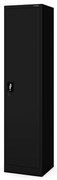 ALEX irodai irattároló fémszekrény, 450 x 1850 x 400 mm, fekete